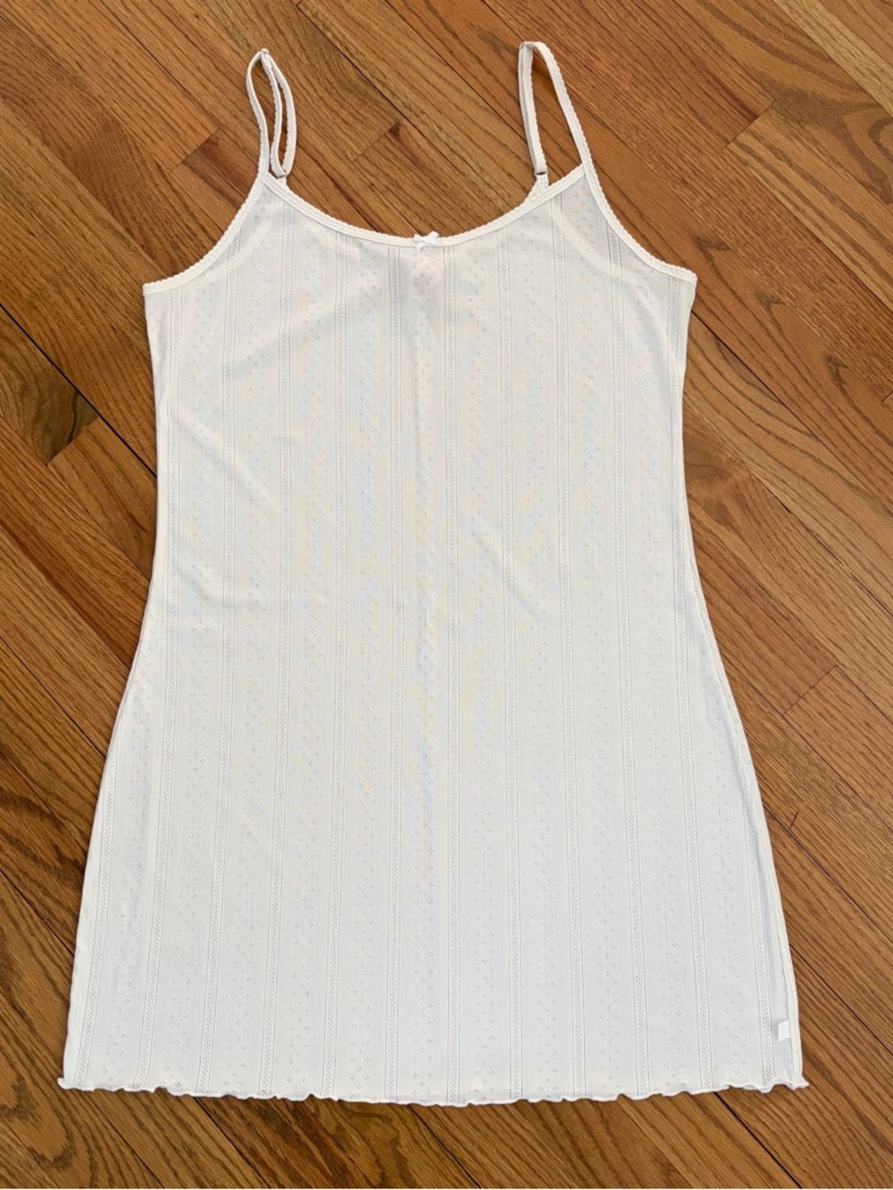 Victoria’s Secret Pointelle Nightgown Nightie Slip White size large
